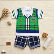 BOYS' TIE MOTIF SET 0-12 MONTHS FADIN SERIES