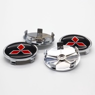 4Pcs 68mm Car Wheel Center Rim Hub Caps Cover Trim Hubcaps with 65mm Logo Emblem Badge Stickers Decal For Mitsubishi Triton Pajero Montero Sport Xpander Cross