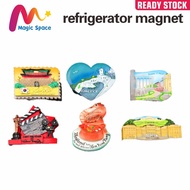 6-Country Landmark Resin Fridge Magnet Collection - Korea, Austria, Thailand, Greece & Italy 3D Souv