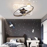 SMT💎Nordic bedroom decor led lights for room Ceiling fan light lamp restaurant dining room Ceiling fans with lights remo