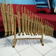 Set Angklung 18 Nada Atau 2 Oktaf Bisa Untuk Sd/Smp Bambu Putih Tbk