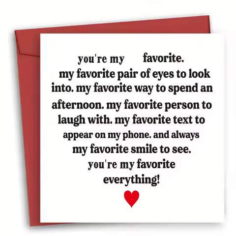 1Pc Personalised Card With Envelope - Funny Anniversary/Birthday Card For Husband Boyfriend, Romanti