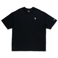 New Era เสื้อยืดแขนสั้นรุ่น Los Angeles Dodgers Mix League Patch Black Oversized Short Sleeve T-Shir