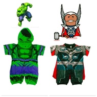 avengers hulk&amp; thor baby costume for boys,new born to 3yrs old
