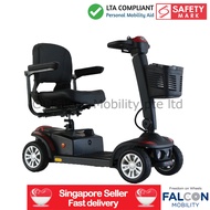 Budget-Lite Plus 4-Wheel Mobility Scooter - LTA Compliant Personal Mobility Aid (PMA) with Safety Mark Charger