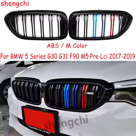 G30 M5 F90 Pre-Lci ABS M Color Front Kidney Grille For BMW 5 Series G30 G31 F90 M5 520i 530i 540i Ra