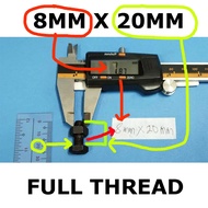 ( 40 PCS ) HT BOLT 8MM X 20MM WITH NUT == HI TENSILE BOLT 8MM X 20MM