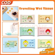 Mini Character Travel Wet Tissue / Travelling Wet Tissue / Mini Wet Tissue Set / Alcohol-Free Baby W