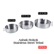 Thick Stainless Round Roko Ashtray