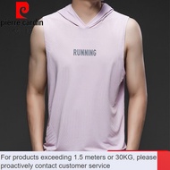 LP-8 On sale🔥Pierre Cardin（pierre cardin）Sleeveless T-shirt Men's Slim Fit Exercise Workout Quick-Drying Vest Ice Silk H