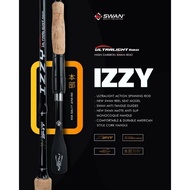 UL Ultraligh Flexible 2-6lb Swan Izzy Fishing Rod Swan Anti Bundet GuideRing
