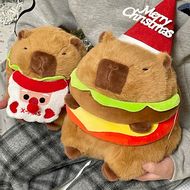 goya289 Fun Capybara Burger Capybara Doll Creative Capybara Decorative Pillow Giftware