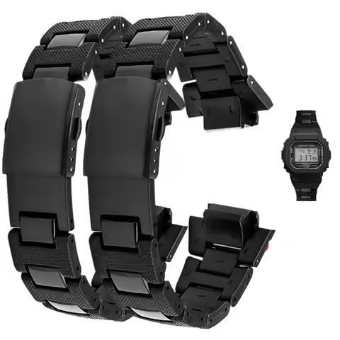 For Casio Plastic Steel Double Press Bucket Fiber Accessories G-SHOCK DW6900 DW-5600BB GA-2100 GW-M5
