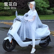 Motorcycle Raincoat With Mirror Ears, Transparent Raincoat With Water Shield