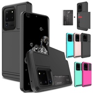 For Samsung Galaxy S20 S20+ S20 Ultra S10 5G S10 Plus S10e S8 S9 Plus Shockproof Wallet Case Cover w