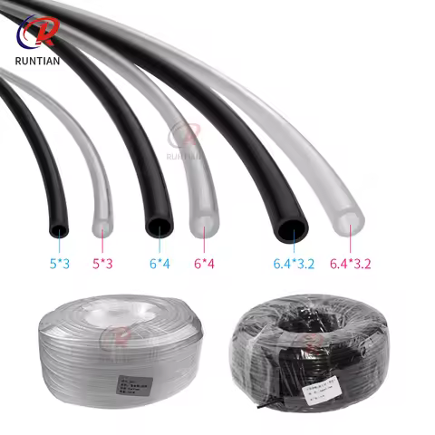 10meters Transparent Ink Tube for solvent UV Inkjet Printer 6x4 5x3mm uv ink pipe for DTF printer in