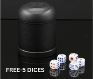 Dice Cup With Dice In A Set For Entertainment Dice Cup Free 5 Pcs Dices