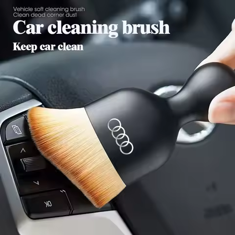 Car Dust Remover Detailing Cleaning Soft Wool Brush For Audi Sline A1 A3 A4 A5 A6 A7 A8 B5 B6 B7 B8 