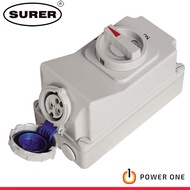 Surer 2990 Industrial Interlock Switch Socket 2P+E, 16A 240V, IP67 (2990 Series)