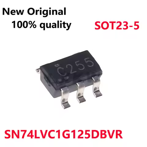 20-100/PCS New Original SN74LVC1G125DBVR SN74LVC1G125 74LVC1G125 C255 SOT23-5 Tri-state output unibu
