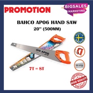 BAHCO 20" x AP06 Wood Hand Saw Original Made In Sweden / Gergaji Kayu Tangan