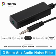 PzzPss สายลำโพง3.5มม. Aux Audio Noise Filter Ground Loop Noise Isolator ขจัดสำหรับระบบเสียงสเตอริโอในรถยนต์ Home Stereo
