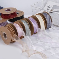 4cm fishtail ribbon 4cm organza ribbon/ 4cm wave tile ribbon/