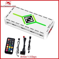 1 ถึง 9 3 ใน 1 5V 3 Pin ARGB Controller พัดลมระบายความร้อน Hub SATA แหล่งจ่ายไฟพัดลม PWM Hub PWM และ