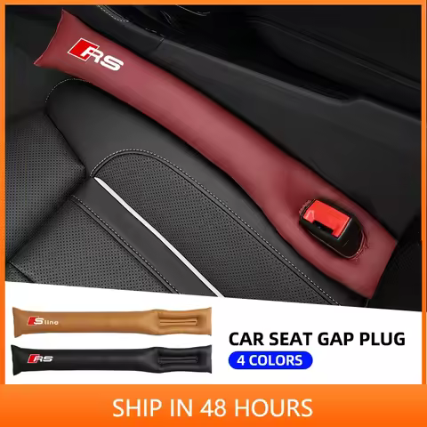 2pcs Car Seat Hollow Gap Filler Filling Strip Soft for Audi Quattro Sline RS A4 B8 8P A3 A5 A6 C7 A1