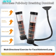 LAFAYE Respiratory Trainer, Resistance Muscle Trainer Breathing Dumbbell, Portable Adjustable Lung R