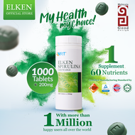 [OFFICIAL STORE] Elken Spirulina Tablet (1000 Tablets x 200mg) 爱康蓝藻 1000粒