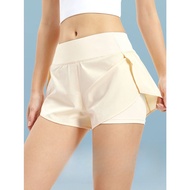 Sports Shorts Women Quick-Drying 2 in 1 Breathable Women Running Fitness Badminton Shorts