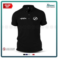 Polo T Shirt Sulam Perodua Axia Baju MAXOC Club Hatchback Myvi Alza Bezza Baju Shirt Cotton Fashion 
