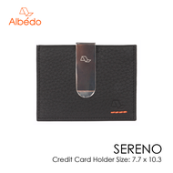 คลิปหนีบธนบัตร/กระเป๋าใส่บัตร/กระเป๋าสตางค์ ALBEDO FLAT CARD HOLDER WITH CLIP รุ่น SERENO - SR01599