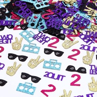 1Set Two Legit to Quit Birthday Party Decoration 2 Legit 2 Quit Confetti Hip Hop Theme Table Confett