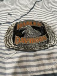 美製 哈雷機車 皮帶釦 復古 Harley-Davidson 1991 H406 official