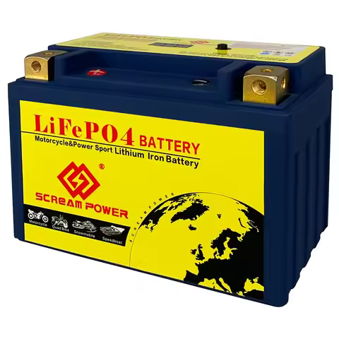 9-BS/9-B/9-B4 Lithium Motorcycle Battery 12V 350A 6Ah Replacement Rechargeable Battery,for ATV,UTV,S