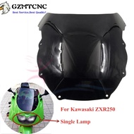 Front Windshield for Kawasaki Ninja ZXR250 ZXR 250 Single Lamp 1991-1998 1992 Windscreen Motorcycle 