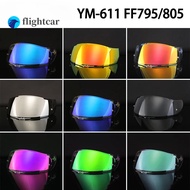 FT [ReadyStock]ZEBRA YM-611 FF795 FF805 Visor Lens Motorcycle Helmet Flash Visor For Full Face Helme