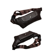 Ready Stock Leather Waist Bag Beg Kerja Rider Bag Canvas Bag Crossbody Bag Chest Bag Beg Sandang Beg