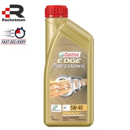 CASTROL EDGE 5W40 FULLY SYNTHETIC ENGINE OIL (1LITRE)