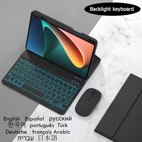 Case for OPPO Pad Air 10.36 Tablet Cover Backlit Keyboard Cover For OPPO Pad Air Funda Capa Keyboard