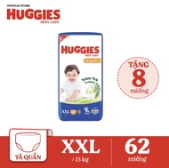 Tã quần Huggies Tràm Trà Tự Nhiên SKINCARE Pants Mega Jumbo XXL 62 miếng