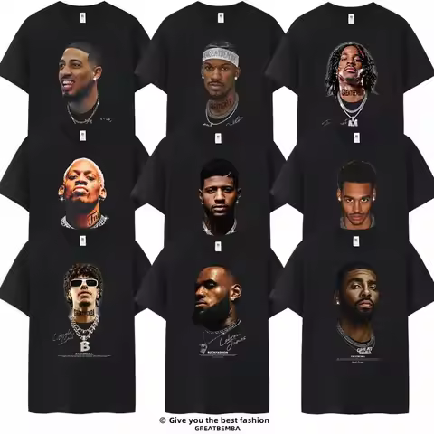 Basketball Star George Irvin Rodman Avatar Short-sleeved Cotton T-shirt American Casual Basketball S