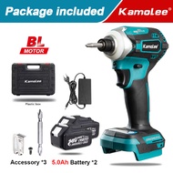 Kamolee 588N.M 1/4 “Bor Listrik Tanpa Sikat Bor Serbaguna Tanpa Kabel Kit Alat Listrik Pengemudi (Ko
