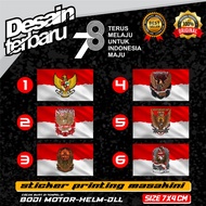 PUTIH MERAH Red and White Flag Stickers / Flag Cheek Stickers / Red and White Flag Printing Stickers