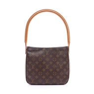 LOUIS VUITTON LV 路易威登 LOOPING MM 肩背包 棕色 原花帆布 M51146