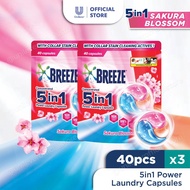 [Bundle of 3] Breeze 5in1 Power Laundry Capsules 40's
