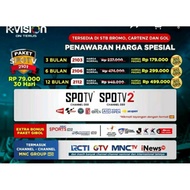 PROMO voucher Kvision paket SPOTV K-VISION Kvision MotoGP, Badminton.