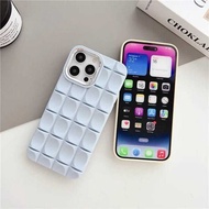 CASE COMPATIBLE FOR SAMSUNG A71 A72 A73 S23ULTRA S24ULTRA CASING LATTICE CUBIC MOTIF CUBE CHOCOLATE